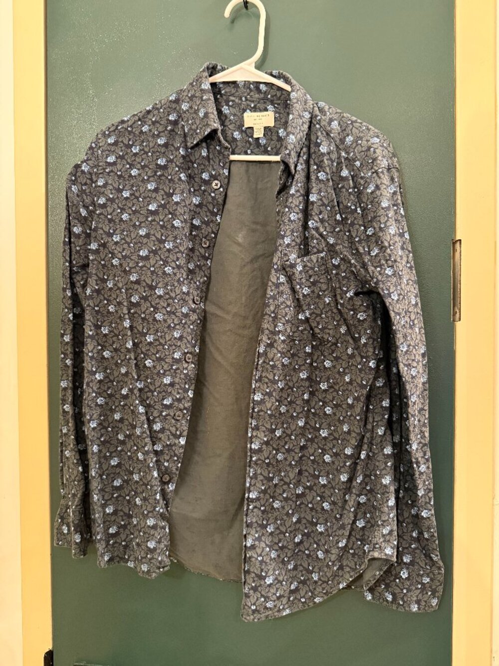 Club Monaco XS Floral Dress Shirt